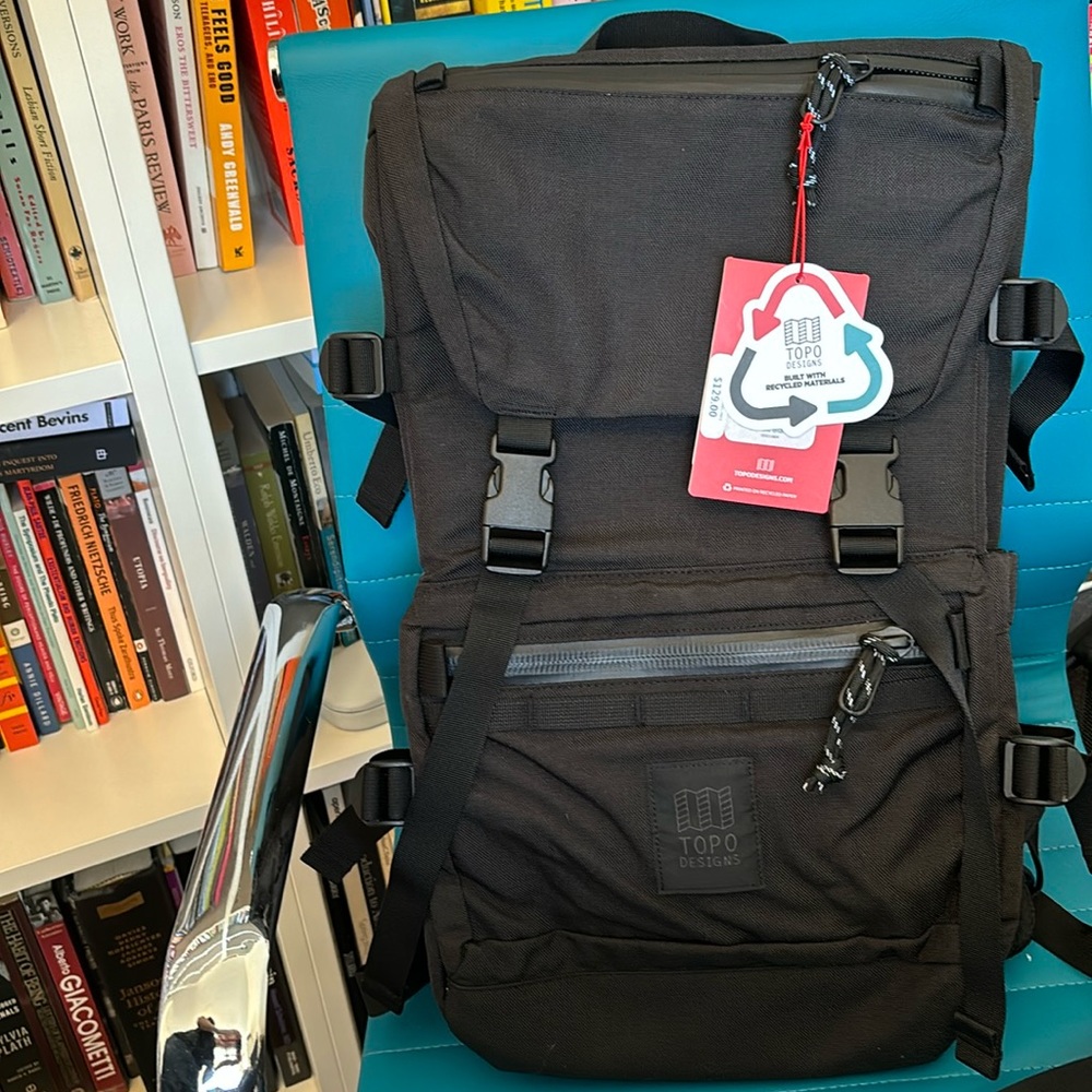 Topo Designs Rover Tech Pack Black NWT